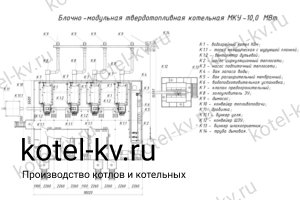 Чертежи блочно модульной котельной 10 МВт без ГВС